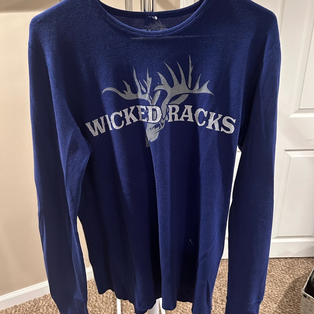 Wicked Racks Blue Long Sleeve Shirt